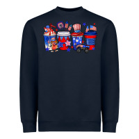 Navy 4th of July coffee drinks Heavyweight Sweatshirt - Neo Western