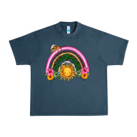 Midnight Navy summer sun rainbow Urban Heavy Tee - HRA Design Shop