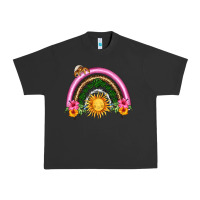 Pigment Black summer sun rainbow Urban Heavy Tee - HRA Design Shop