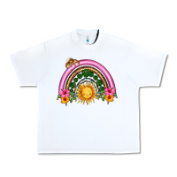 White summer sun rainbow Urban Heavy Tee - HRA Design Shop