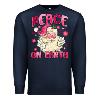 Navy peace on earth Premium Sweatshirt - MaliasSmallBusiness