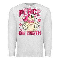 Oatmeal Heather peace on earth Premium Sweatshirt - MaliasSmallBusiness