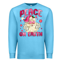 Ocean Blue peace on earth Premium Sweatshirt - MaliasSmallBusiness