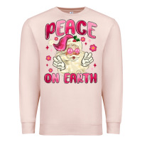 Pale Pink peace on earth Premium Sweatshirt - MaliasSmallBusiness