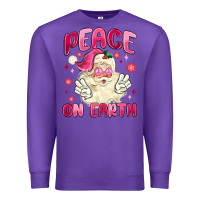 Purple peace on earth Premium Sweatshirt - MaliasSmallBusiness