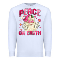 White peace on earth Premium Sweatshirt - MaliasSmallBusiness