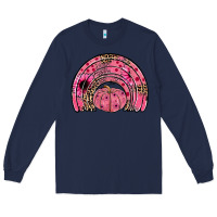 Navy pumpkin ribbon rainbow Long Sleeve Tee - JahusDesignShop