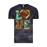 Cloud Black western love american football Vintage Tee - HRA Design Shop