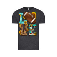 Vintage Black western love american football Vintage Tee - HRA Design Shop