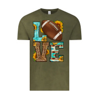 Vintage Olive western love american football Vintage Tee - HRA Design Shop