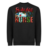 Black santa is favorite nurse Heavyweight Sweatshirt - CowhideDigitalArt