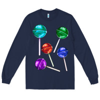 Navy lollipops Long Sleeve Tee - AdoDesignShop