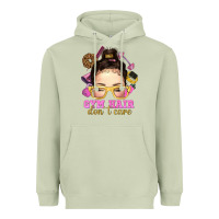 Matcha messy bun gym hair dont care Heavyweight Hoodie - NancyCooperArtShop