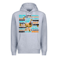 Heather Grey chicken typography Premium Hoodie - Artiststas