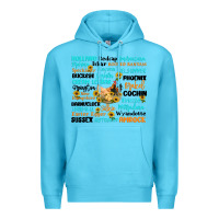 Ocean Blue chicken typography Premium Hoodie - Artiststas
