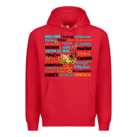 Red chicken typography Premium Hoodie - Artiststas