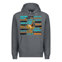 Rock chicken typography Premium Hoodie - Artiststas
