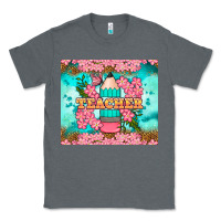 Charcoal Heather teacher floral pencil tumbler Classic Tee - BundleAndBundleShop