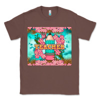 Chestnut teacher floral pencil tumbler Classic Tee - BundleAndBundleShop