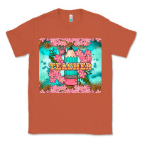 Copper teacher floral pencil tumbler Classic Tee - BundleAndBundleShop