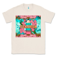 Natural teacher floral pencil tumbler Classic Tee - BundleAndBundleShop