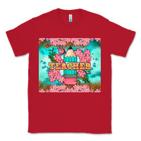 Teacher Floral Pencil Tumbler Classic Tee | Teevron