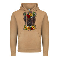 Vintage Camel bison face with flowers Vintage Hoodie - RanaPortraitStore