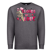 Charcoal Heather clouds of love Premium Sweatshirt - MaliasSmallBusiness