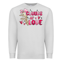 Dove Grey clouds of love Premium Sweatshirt - MaliasSmallBusiness