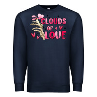 Navy clouds of love Premium Sweatshirt - MaliasSmallBusiness
