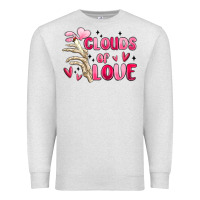Oatmeal Heather clouds of love Premium Sweatshirt - MaliasSmallBusiness
