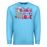 Ocean Blue clouds of love Premium Sweatshirt - MaliasSmallBusiness
