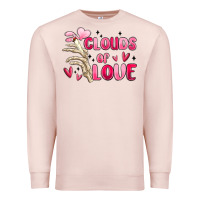Pale Pink clouds of love Premium Sweatshirt - MaliasSmallBusiness