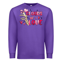 Purple clouds of love Premium Sweatshirt - MaliasSmallBusiness