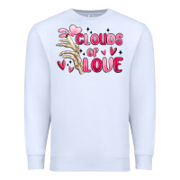 White clouds of love Premium Sweatshirt - MaliasSmallBusiness
