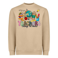 Mushroom Teachers Change The World Heavyweight Sweatshirt - CowhideDigitalArt