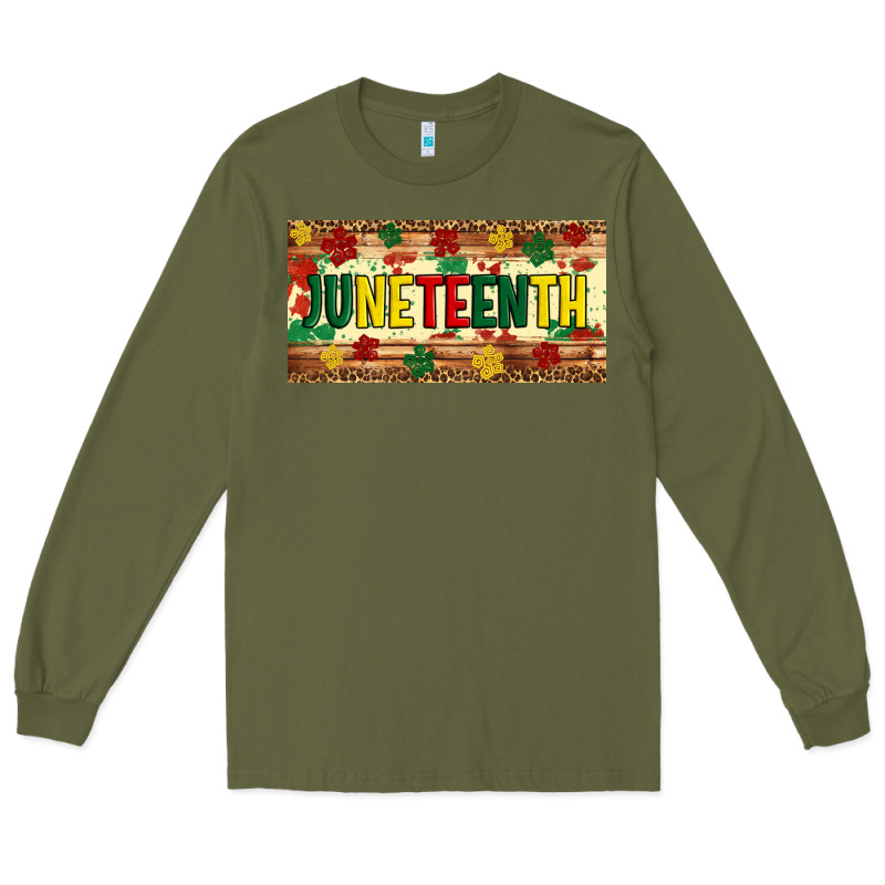 Juneteenth Licence Plate Template Long Sleeve Tee by Artiststas | Teevron