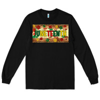 Black juneteenth licence plate template Long Sleeve Tee - Artiststas