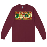 Burgundy juneteenth licence plate template Long Sleeve Tee - Artiststas