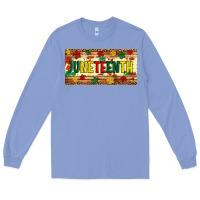 Colony Blue juneteenth licence plate template Long Sleeve Tee - Artiststas