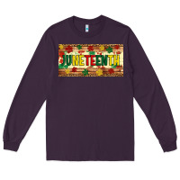 Plum juneteenth licence plate template Long Sleeve Tee - Artiststas