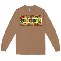 Toasted Coconut juneteenth licence plate template Long Sleeve Tee - Artiststas