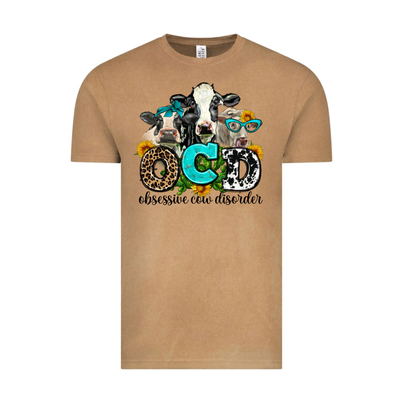 Ocd Obsessive Cow Disorder Vintage Tee by AdoDesignShop | Teevron