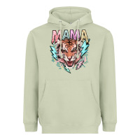 Matcha mama tiger lightning bolt Heavyweight Hoodie - NancyCooperArtShop