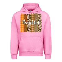Fuchsia Pink Thankful Brushstrokes Urban Hoodie - texasbilliewilder