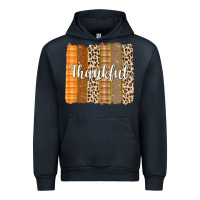 Navy Thankful Brushstrokes Urban Hoodie - texasbilliewilder