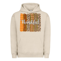 Pigment French Oak Thankful Brushstrokes Urban Hoodie - texasbilliewilder
