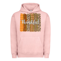 Pigment Salmon Thankful Brushstrokes Urban Hoodie - texasbilliewilder