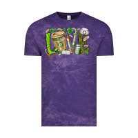 Cloud Purple St Patricks love nurse Vintage Tee - RacoonDesign
