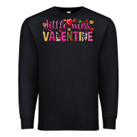 Black little miss valentine Premium Sweatshirt - NancyCooperArtShop